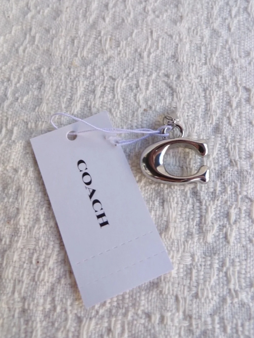 Coach Silver Letter C Jewelry or Shoe Charm - New